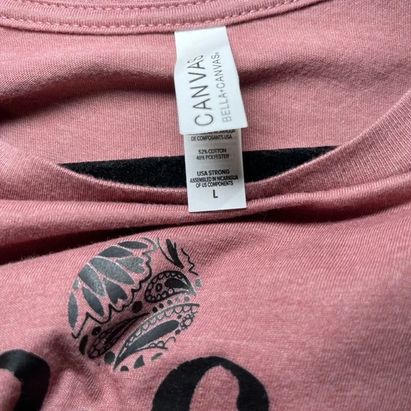 Bella + Canvas Keep Going Maroon Women’s Graphic Tee - Picture 13 of 13